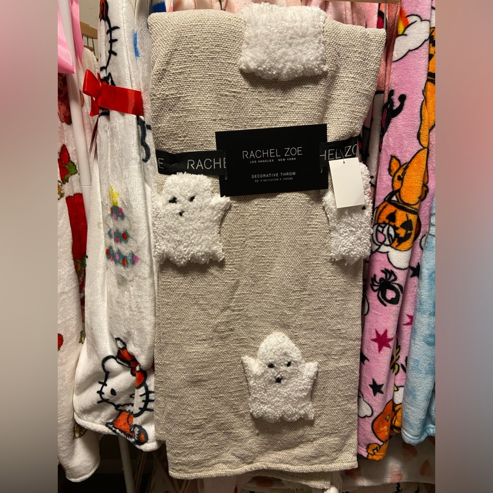 Rachel Zoe Halloween Ghost Blanket - NWT